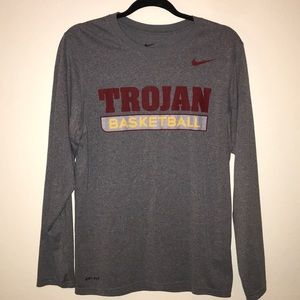 S USC Basketball Nike Dri-fit Long Sleeve Top